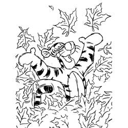 着色页: Tigger (卡通人物) #188263 - 免费可打印着色页