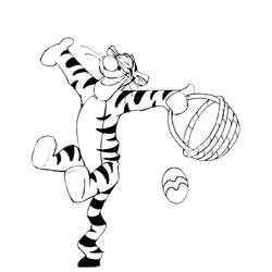 着色页: Tigger (卡通人物) #188265 - 免费可打印着色页