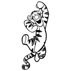 着色页: Tigger (卡通人物) #188270 - 免费可打印着色页
