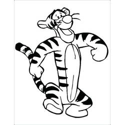 着色页: Tigger (卡通人物) #188273 - 免费可打印着色页