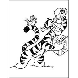 着色页: Tigger (卡通人物) #188276 - 免费可打印着色页