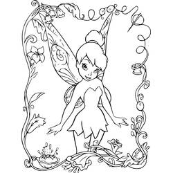 着色页: Tinker Bell (卡通人物) #170481 - 免费可打印着色页