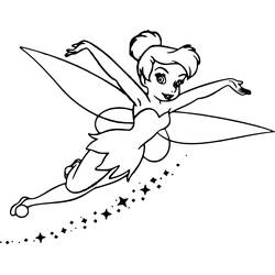 着色页: Tinker Bell (卡通人物) #170484 - 免费可打印着色页