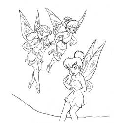 着色页: Tinker Bell (卡通人物) #170485 - 免费可打印着色页