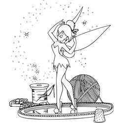 着色页: Tinker Bell (卡通人物) #170486 - 免费可打印着色页