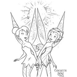 着色页: Tinker Bell (卡通人物) #170491 - 免费可打印着色页