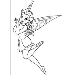 着色页: Tinker Bell (卡通人物) #170495 - 免费可打印着色页