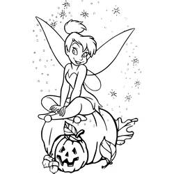 着色页: Tinker Bell (卡通人物) #170500 - 免费可打印着色页