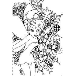 着色页: Tinker Bell (卡通人物) #170503 - 免费可打印着色页