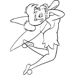 着色页: Tinker Bell (卡通人物) #170504 - 免费可打印着色页