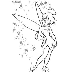 着色页: Tinker Bell (卡通人物) #170510 - 免费可打印着色页