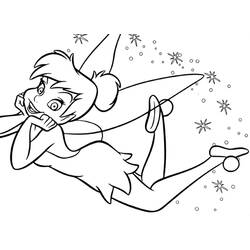 着色页: Tinker Bell (卡通人物) #170513 - 免费可打印着色页