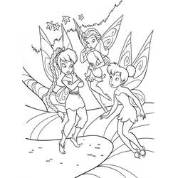 着色页: Tinker Bell (卡通人物) #170520 - 免费可打印着色页