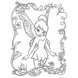 着色页: Tinker Bell (卡通人物) #170531 - 免费可打印着色页