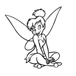 着色页: Tinker Bell (卡通人物) #170533 - 免费可打印着色页