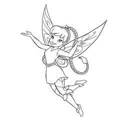 着色页: Tinker Bell (卡通人物) #170545 - 免费可打印着色页