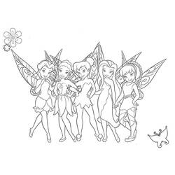 着色页: Tinker Bell (卡通人物) #170546 - 免费可打印着色页
