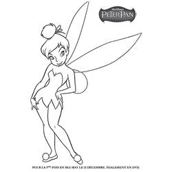 着色页: Tinker Bell (卡通人物) #170551 - 免费可打印着色页