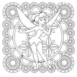 着色页: Tinker Bell (卡通人物) #170552 - 免费可打印着色页