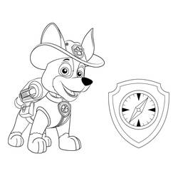 着色页: PAW Patrol追踪者 (卡通人物) #181742 - 免费可打印着色页