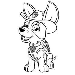 着色页: PAW Patrol追踪者 (卡通人物) #181746 - 免费可打印着色页