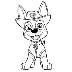 着色页: PAW Patrol追踪者 (卡通人物) #181747 - 免费可打印着色页