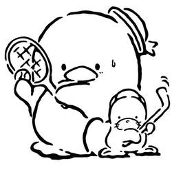 着色页: Tuxedo Sam - 免费可打印着色页