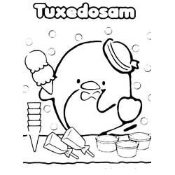 着色页: Tuxedo Sam (卡通人物) #220189 - 免费可打印着色页