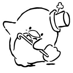 着色页: Tuxedo Sam (卡通人物) #220194 - 免费可打印着色页