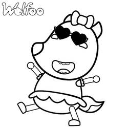 着色页: Wolfoo (卡通人物) #185570 - 免费可打印着色页