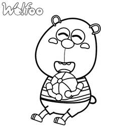 着色页: Wolfoo (卡通人物) #185574 - 免费可打印着色页