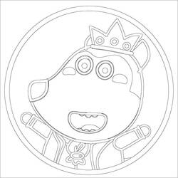 着色页: Wolfoo (卡通人物) #185577 - 免费可打印着色页