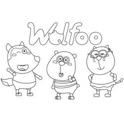着色页: Wolfoo (卡通人物) #185580 - 免费可打印着色页