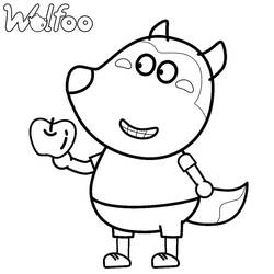 着色页: Wolfoo (卡通人物) #185581 - 免费可打印着色页