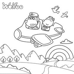 着色页: Wolfoo (卡通人物) #185582 - 免费可打印着色页