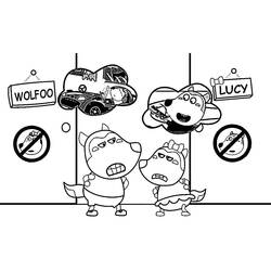 着色页: Wolfoo (卡通人物) #185590 - 免费可打印着色页