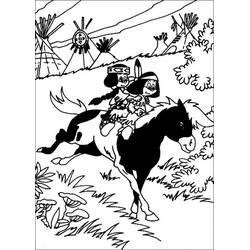 着色页: Yakari (卡通人物) #201077 - 免费可打印着色页