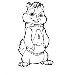 着色页: Alvin和the Chipmunks (卡通和动画节目) #128285 - 免费可打印着色页