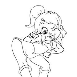 着色页: Alvin和the Chipmunks (卡通和动画节目) #128297 - 免费可打印着色页
