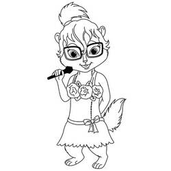 着色页: Alvin和the Chipmunks (卡通和动画节目) #128436 - 免费可打印着色页