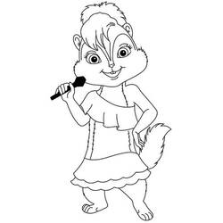 着色页: Alvin和the Chipmunks (卡通和动画节目) #128452 - 免费可打印着色页