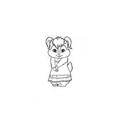 着色页: Alvin和the Chipmunks (卡通和动画节目) #128453 - 免费可打印着色页