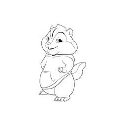 着色页: Alvin和the Chipmunks (卡通和动画节目) #128460 - 免费可打印着色页