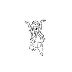 着色页: Alvin和the Chipmunks (卡通和动画节目) #128470 - 免费可打印着色页