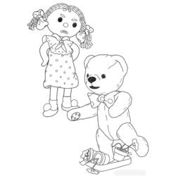 着色页: Andy Pandy (卡通和动画节目) #26722 - 免费可打印着色页