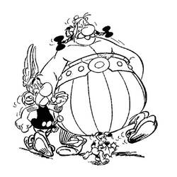 着色页: Asterix和Obelix (卡通和动画节目) #24373 - 免费可打印着色页
