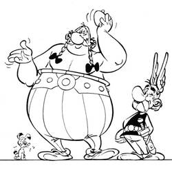着色页: Asterix和Obelix (卡通和动画节目) #24374 - 免费可打印着色页