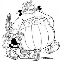 着色页: Asterix和Obelix (卡通和动画节目) #24375 - 免费可打印着色页