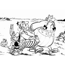 着色页: Asterix和Obelix (卡通和动画节目) #24378 - 免费可打印着色页