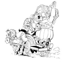 着色页: Asterix和Obelix (卡通和动画节目) #24389 - 免费可打印着色页